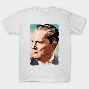 Josip Broz Tito the President of Yugoslavia SFRJ Color portrait illustration T-Shirt